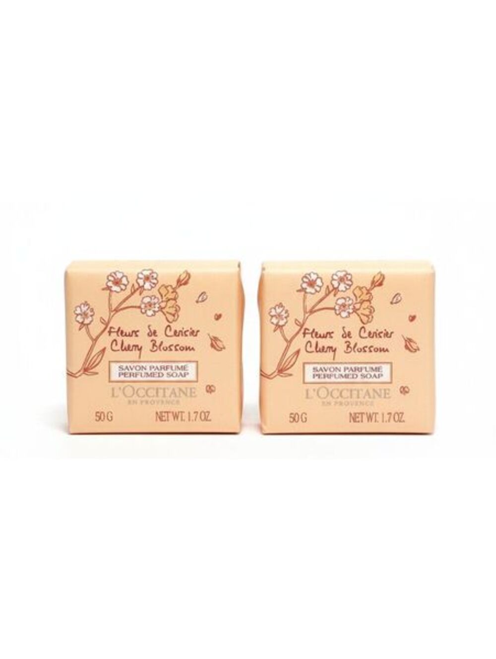 L'Occitane Cherry Blossom Perfumed Soap 50g - Set of 2